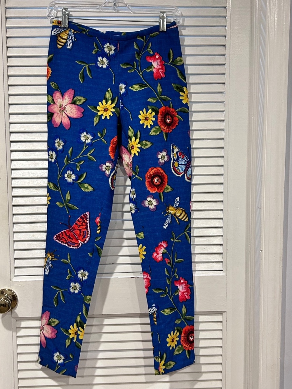J. McLaughlin Margot Cropped Ankle Pants Garden Flower Women's size 0